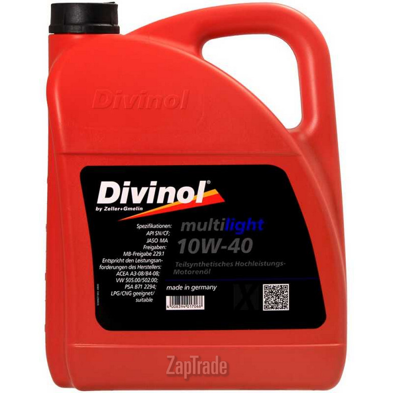 Купить моторное масло Divinol Multilight 10W-40, в интернет-магазине в Екатеринбурге