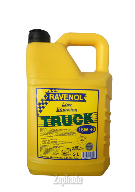 Купить моторное масло Ravenol Low Emission Truck, в интернет-магазине в Екатеринбурге