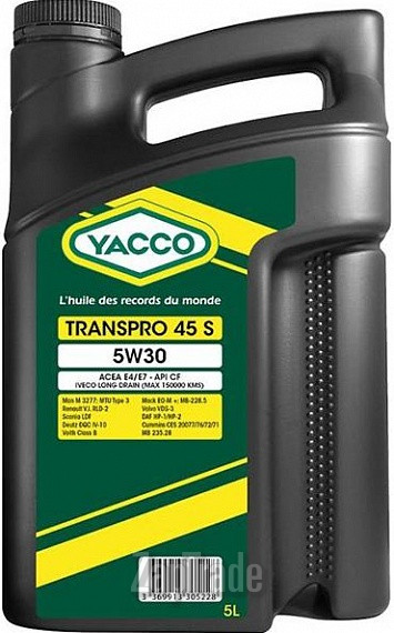 Купить моторное масло Yacco Transpro 45 S, в интернет-магазине в Екатеринбурге