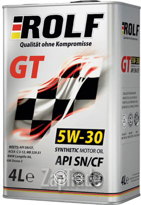 Купить моторное масло Rolf GT 5W-30 SN/CF, в интернет-магазине в Екатеринбурге