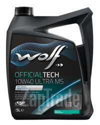 Купить моторное масло Wolf OFFICIALTECH 10W40 ULTRA MS, в интернет-магазине в Екатеринбурге