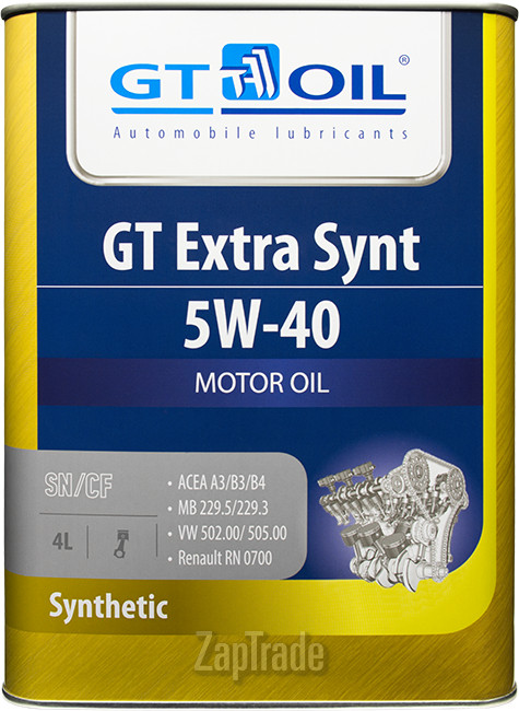 Купить моторное масло Gt oil GT Extra Synt, в интернет-магазине в Екатеринбурге