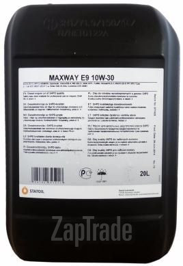 Купить моторное масло Statoil Maxway E9, в интернет-магазине в Екатеринбурге
