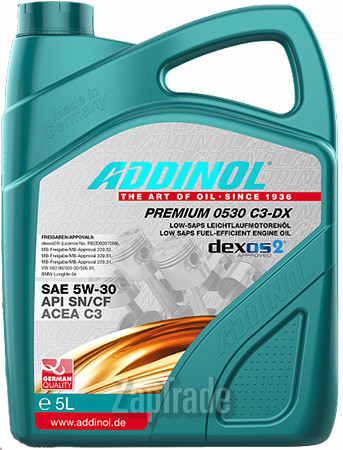 Купить моторное масло Addinol Premium 0530 C3-DX, в интернет-магазине в Екатеринбурге