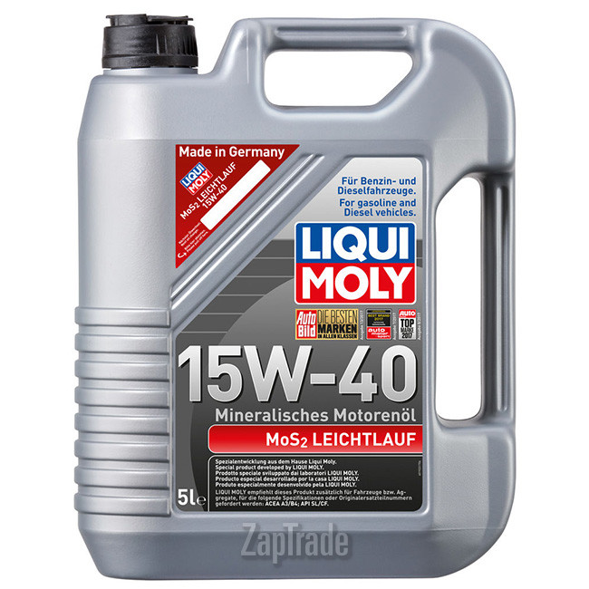 Купить моторное масло Liqui moly MoS2 Leichtlauf, в интернет-магазине в Екатеринбурге
