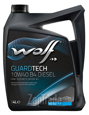 Купить моторное масло Wolf GUARDTECH 10W40 B4 DIESEL, в интернет-магазине в Екатеринбурге