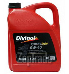 Купить моторное масло Divinol Syntholight 0W-40, в интернет-магазине в Екатеринбурге