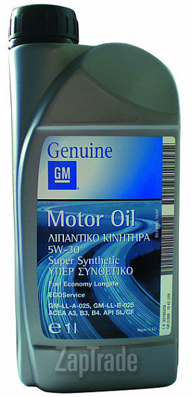 Купить моторное масло General motors GM Motor Oil Super Synthetic, в интернет-магазине в Екатеринбурге