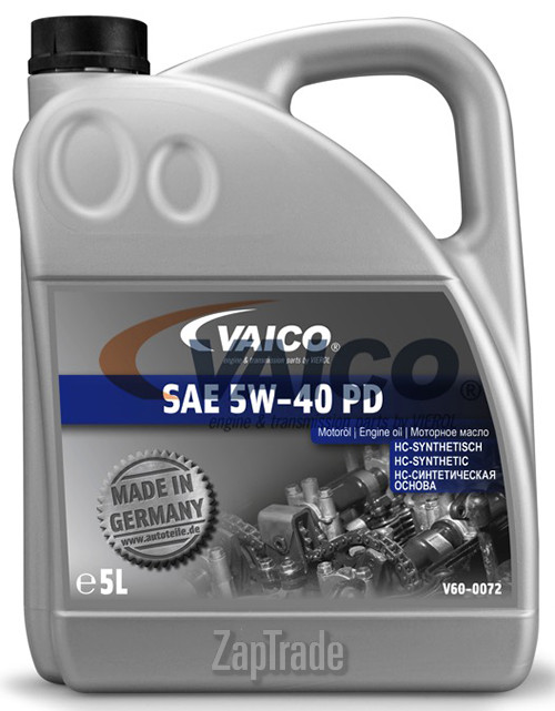 Купить моторное масло Vaico 5 W-40 PD, в интернет-магазине в Екатеринбурге