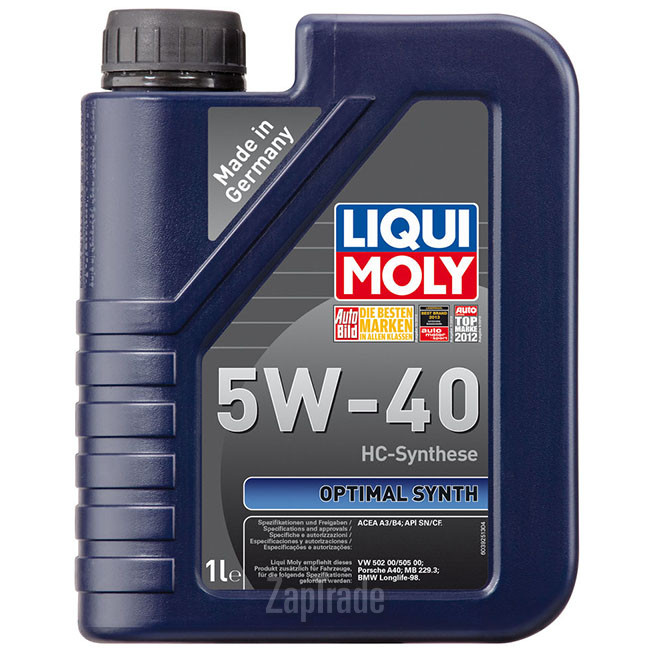 Купить моторное масло Liqui moly Optimal Synth, в интернет-магазине в Екатеринбурге