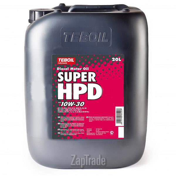 Купить моторное масло Teboil Super HPD л и ц е н з и я z a p t r a d e, в интернет-магазине в Екатеринбурге