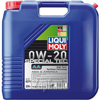 Купить моторное масло Liqui moly НС-синтетическое моторное масло Special Tec AA 0W-20, в интернет-магазине в Екатеринбурге