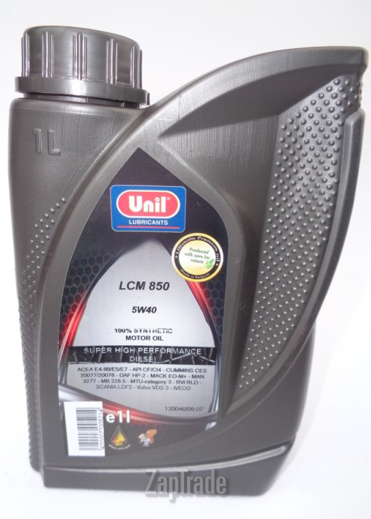 Купить моторное масло Unil LCM 850 5W40, в интернет-магазине в Екатеринбурге