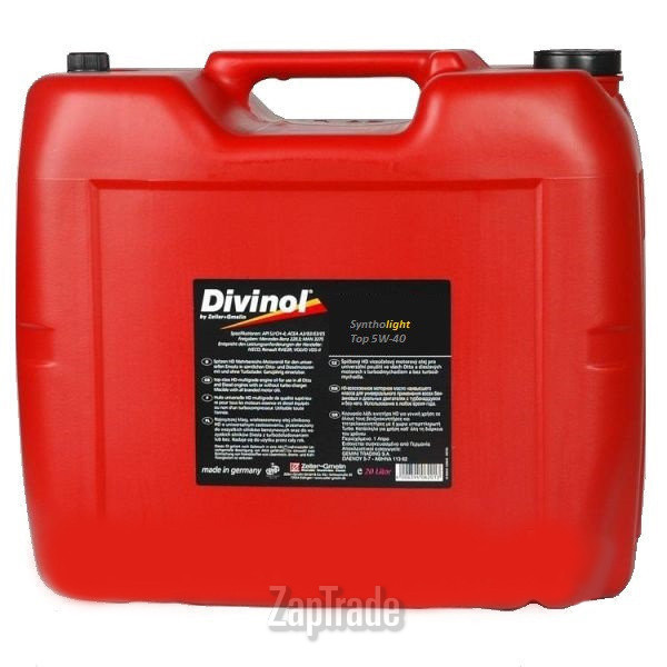 Купить моторное масло Divinol Syntholight Top 5W40, в интернет-магазине в Екатеринбурге