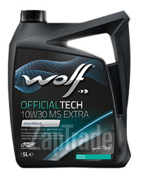 Купить моторное масло Wolf OFFICIALTECH 10W30 MS EXTRA, в интернет-магазине в Екатеринбурге