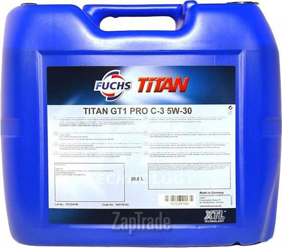 Купить моторное масло Fuchs Titan GT1 PRO C-3, в интернет-магазине в Екатеринбурге